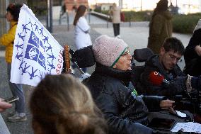 Gathering For Karine Brailly Whose Only Choice Left Is To Live Undignified Life Or Die