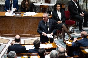 Francois Bayrou replies to MP after general policy statement - Paris