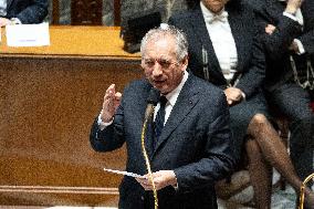 Francois Bayrou replies to MP after general policy statement - Paris