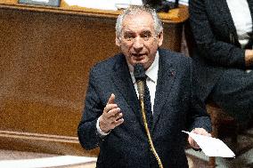Francois Bayrou replies to MP after general policy statement - Paris