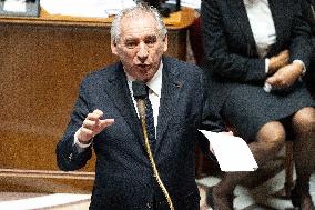 Francois Bayrou replies to MP after general policy statement - Paris
