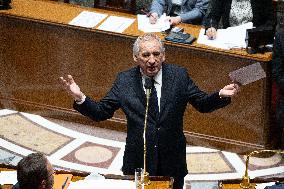 Francois Bayrou replies to MP after general policy statement - Paris