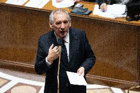 Francois Bayrou replies to MP after general policy statement - Paris