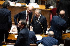 Francois Bayrou replies to MP after general policy statement - Paris