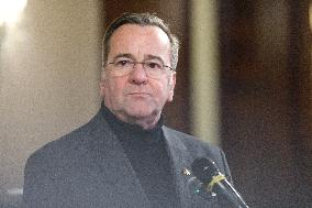 Briefing by German Defense Minister Boris Pistorius