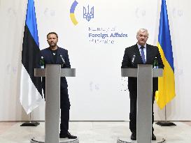 Press conference of Foreign Ministers of Ukraine and Estonia