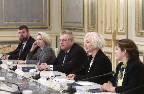 Volodymyr Zelenskyy meets with Speaker of Latvian Parliament