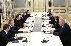 Volodymyr Zelenskyy meets with Speaker of Latvian Parliament