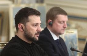 Volodymyr Zelenskyy meets with Speaker of Latvian Parliament