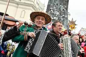 Festival of Ukrainian winter folklore held in downtown Lviv