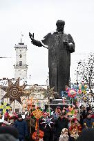 Festival of Ukrainian winter folklore held in downtown Lviv