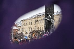 Festival of Ukrainian winter folklore held in downtown Lviv