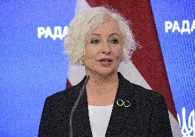 Joint briefing of parliamentary speakers of Ukraine and Latvia