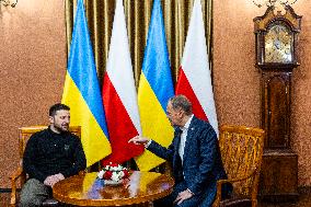 Ukrainian President Volodymyr Zelensky In Poland