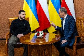 Ukrainian President Volodymyr Zelensky In Poland