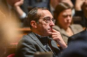 Announcement of the Government Statement at the Senate in Paris FA