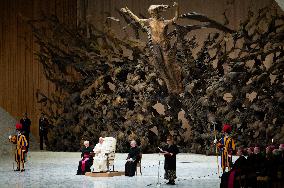 Pope Francis Leads His Weekly General Audience In The Paul VI Hall At The Vatican