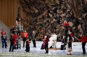 Pope Francis Leads His Weekly General Audience In The Paul VI Hall At The Vatican