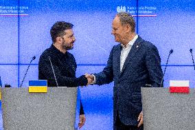 Ukrainian President Volodymyr Zelensky In Poland