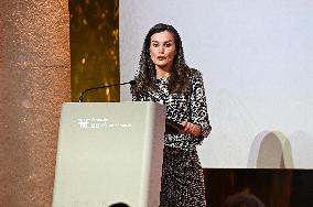 Queen Letizia Presides an event of BBVA Microfinance Foundation