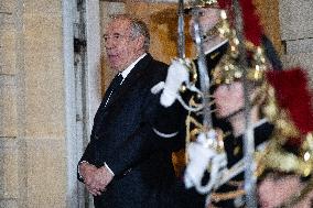 Francois Bayrou meets with Cardinal Pietro Parolin - Paris
