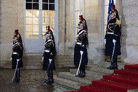 Francois Bayrou meets with Cardinal Pietro Parolin - Paris