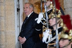 Francois Bayrou meets with Cardinal Pietro Parolin - Paris