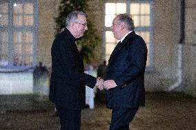 Francois Bayrou meets with Cardinal Pietro Parolin - Paris