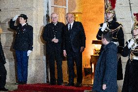 Francois Bayrou meets with Cardinal Pietro Parolin - Paris