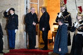 Francois Bayrou meets with Cardinal Pietro Parolin - Paris