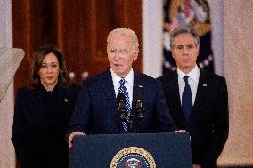 DC: President Biden Gives Remarks on Israel/Hamas Ceasefire Deal