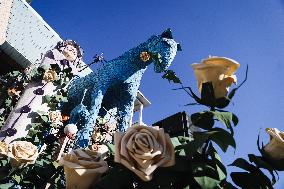 The Preparation Of The Floats For The First Masked Course At The Cittadella Del Carnevale In Viareggio