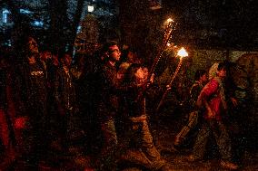 Torch Procession To Protest Attack