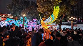 Chinese Lunar New Year Folk Art Lantern Festival of the Year of the Snake at Yu Garden in Shanghai