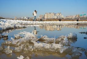 Salt Lake Winter Landscape