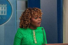 White House Press Secretary Karine Jean-Pierre Delivers Her Last Press Briefing Of The Biden Administration