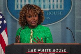 White House Press Secretary Karine Jean-Pierre Delivers Her Last Press Briefing Of The Biden Administration