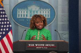 White House Press Secretary Karine Jean-Pierre Delivers Her Last Press Briefing Of The Biden Administration