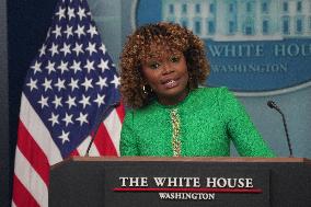 White House Press Secretary Karine Jean-Pierre Delivers Her Last Press Briefing Of The Biden Administration