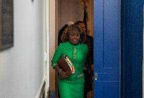 White House Press Secretary Karine Jean-Pierre Delivers Her Last Press Briefing Of The Biden Administration