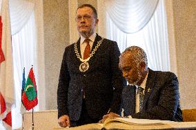 Maldives' President makes first visit to Estonia