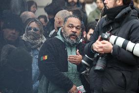 Dieudonne At Memorial Service For Jean-Marie Le Pen - Pari