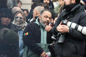 Dieudonne At Memorial Service For Jean-Marie Le Pen - Pari