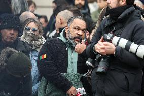 Dieudonne At Memorial Service For Jean-Marie Le Pen - Pari