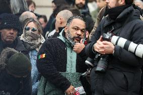 Dieudonne At Memorial Service For Jean-Marie Le Pen - Pari