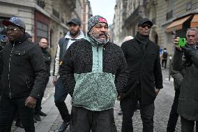 Dieudonne At Memorial Service For Jean-Marie Le Pen - Paris