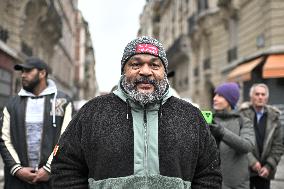Dieudonne At Memorial Service For Jean-Marie Le Pen - Paris