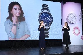 Taiwanese Singer Hebe Tien Attends CITIZEN Watch Launch in Taipei