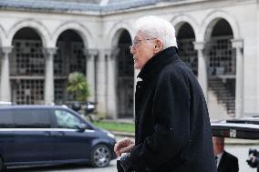 Claude Allegre Funeral - Paris