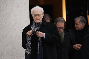 Claude Allegre Funeral - Paris